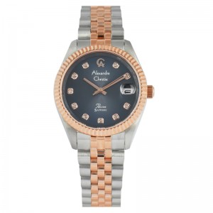 Alexandre Christie AC 5013 Silver Rosegold Blue LDBTRBU2